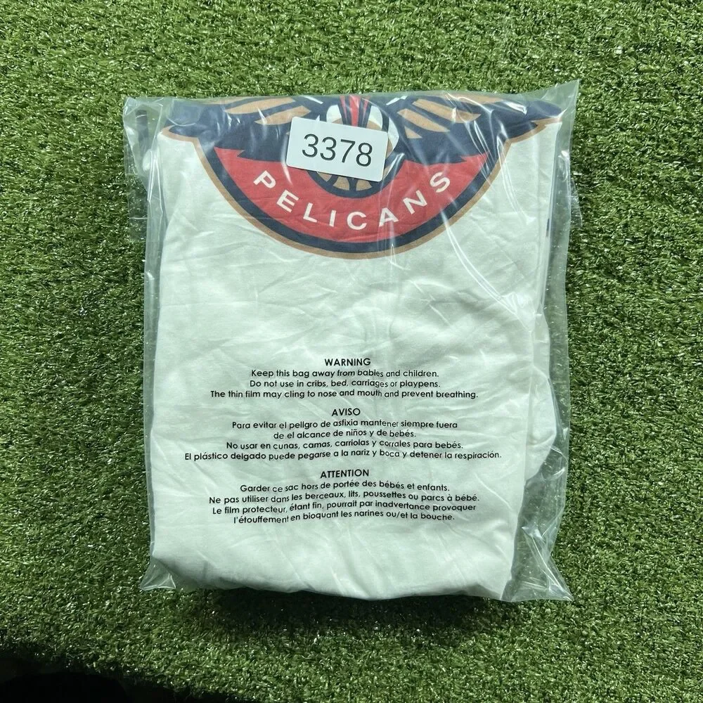 Men’s 2XL - Fanatics NBA New Orleans Pelicans Basketball L/S T-Shirt White NWOt